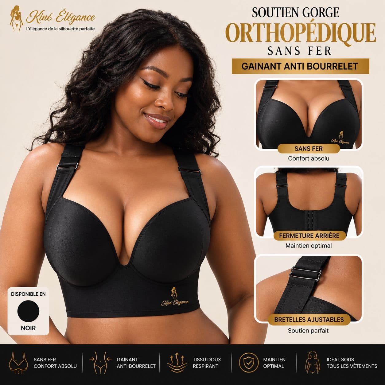 SOUTIEN-GORGE ORTHOPÉDIQUE SANS FER